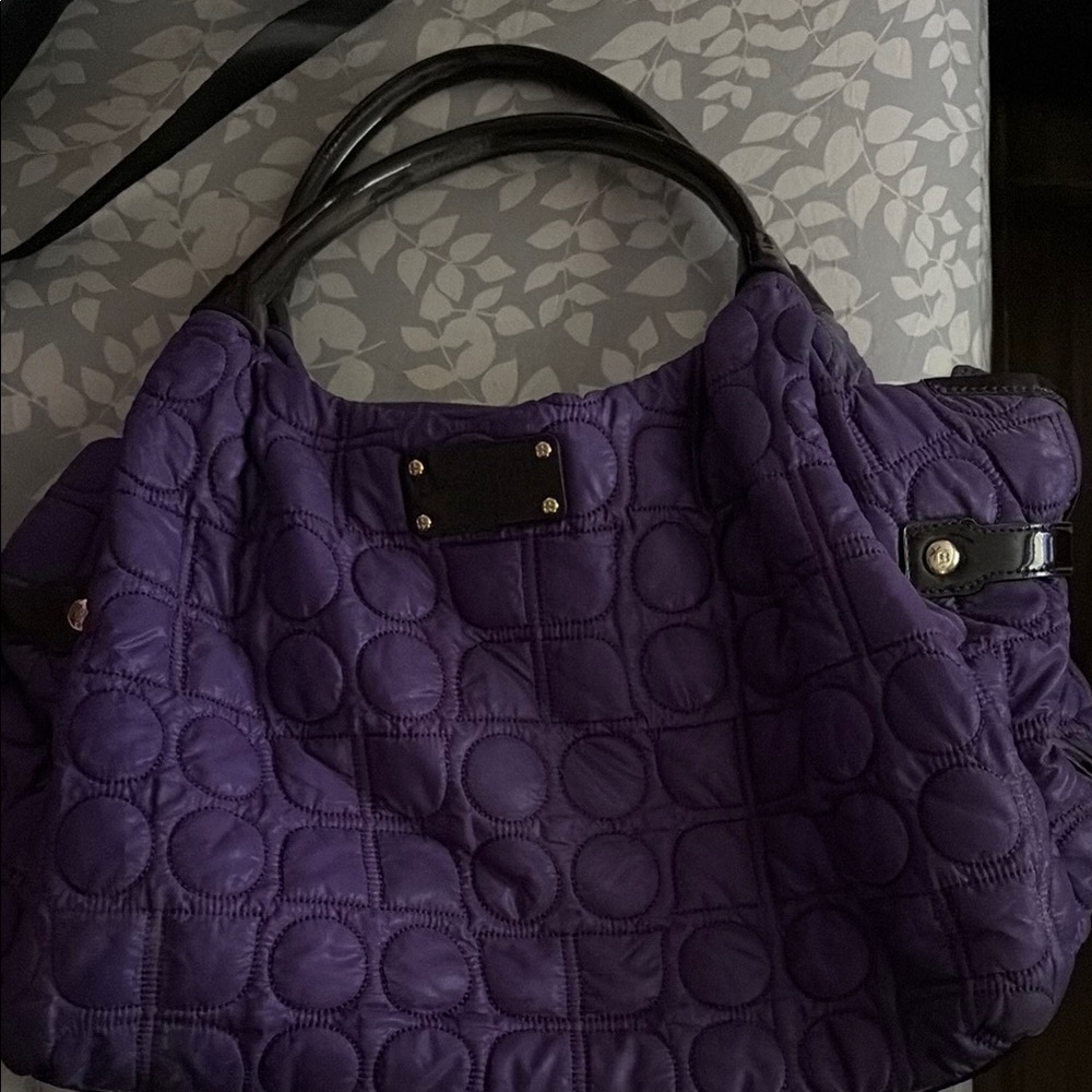 Kate Spade Purple Quilted Shoulder Bag